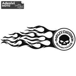 Autocollant Flamme "Harley Davidson Motorcycles" Type 4 Réservoir-Aile-Casque