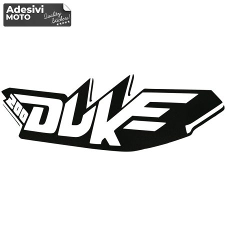 Adesivo Ktm "Duke 200" Casco-Fiancate-Serbatoio-Codone-Parafango