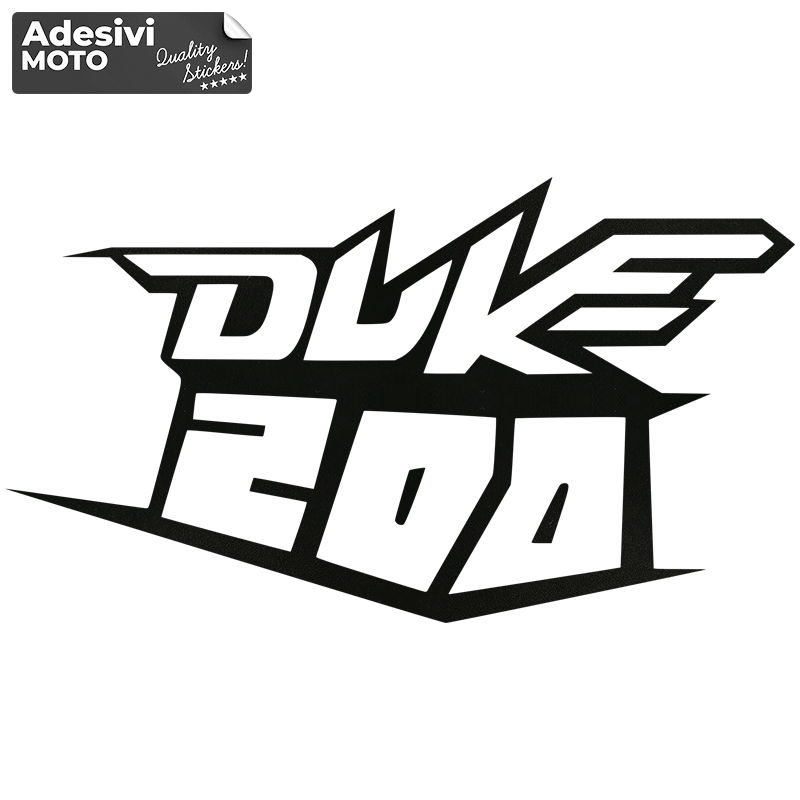 Autocollant Ktm "Duke 200" Type 3 Casque-Côtés-Réservoir-Queue-Aile