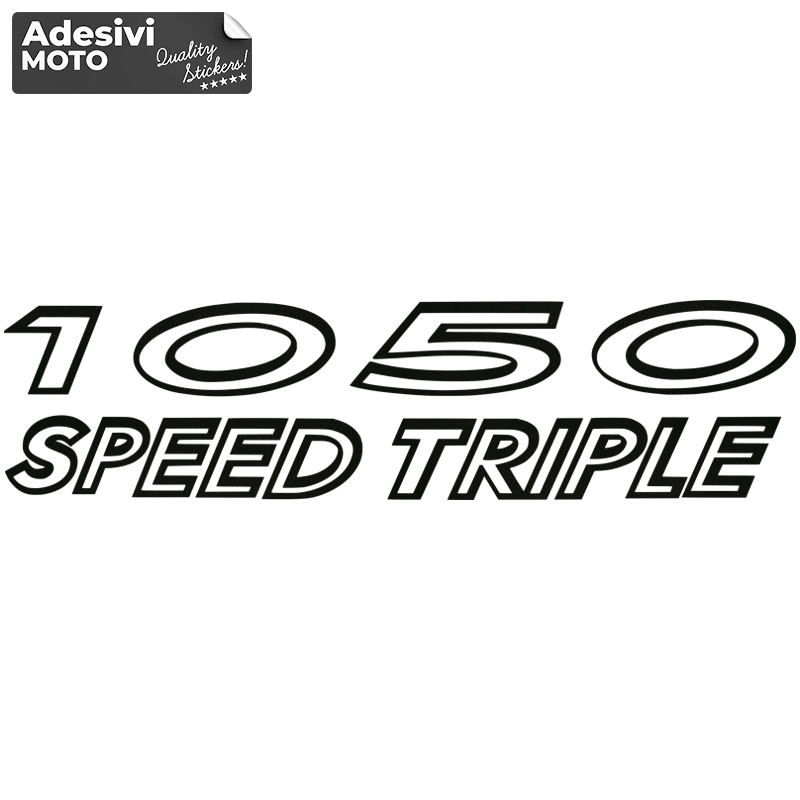 "1050 Speed Triple" Type 2 Sticker Front-Tank-Fender-Helmet
