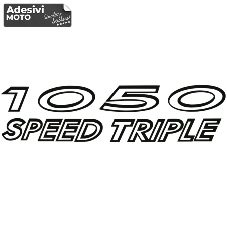Adesivo "1050 Speed Triple" Tipo 2 Frontale-Serbatoio-Parafango-Casco