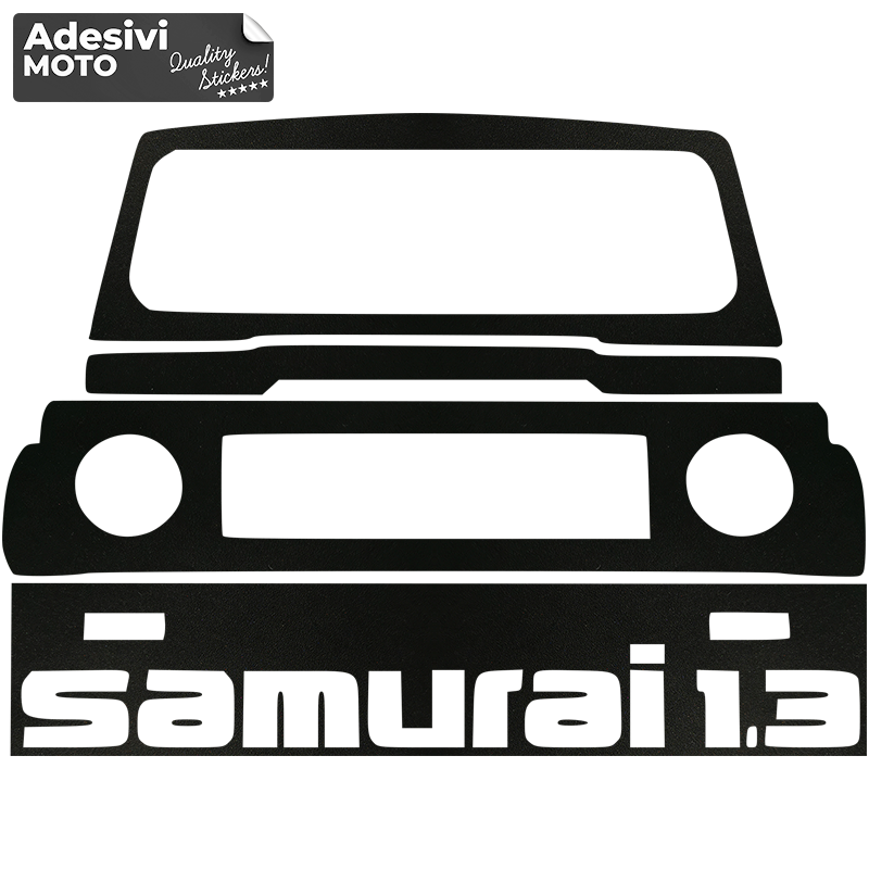 Adesivo Fuoristrada + Samurai 1.3 Cofano-Sportelli-Fiancate