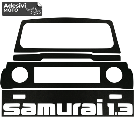 Adesivo Fuoristrada + Samurai 1.3 Cofano-Sportelli-Fiancate