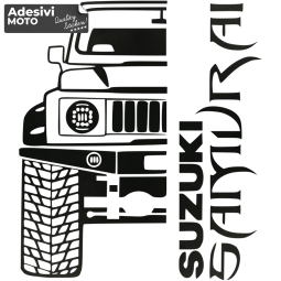 Autocollant Tout-terrain + "Suzuki Samurai" Moderne Capot-Compteurs-Côtés