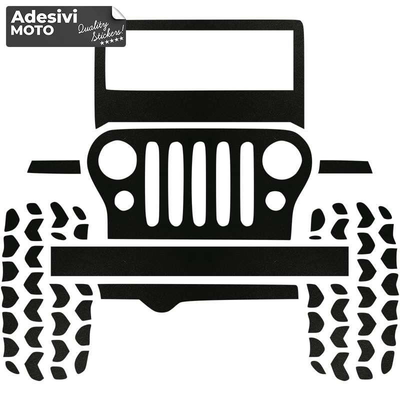 Adesivo Fuoristrada Jeep Cofano-Sportelli-Fiancate