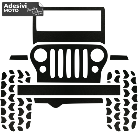Adesivo Fuoristrada Jeep Cofano-Sportelli-Fiancate