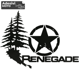 Adesivo "Renegade" + Stella + Foresta Cofano-Sportelli-Fiancate