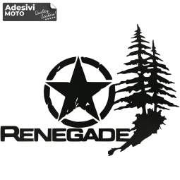Adesivo "Renegade" + Stella + Foresta Tipo 2 Cofano-Sportelli-Fiancate