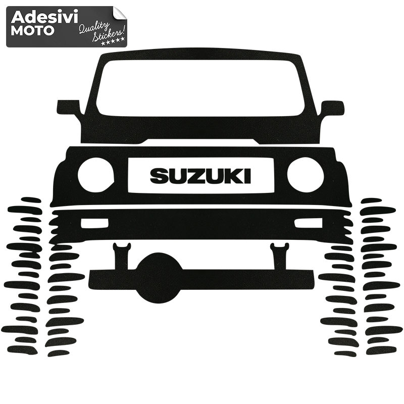 Off-Road Suzuki Sticker Doors-Fairings-Bonnet-Glasses