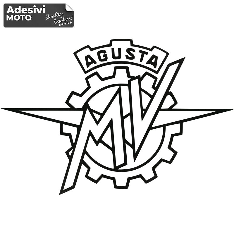 Autocollant Logo "MV Agusta" Réservoir-Côtés-Pare-brise-Queue-Casque