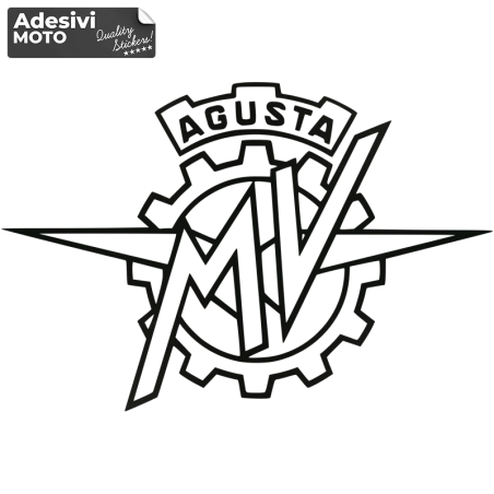 Adesivo Logo "MV Agusta" Serbatoio-Fiancate-Cupolino-Codone-Casco