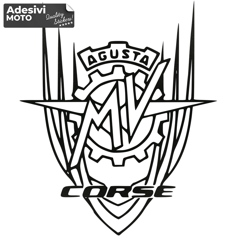 "MV Agusta Corse" Type 3 Sticker Fuel Tank-Sides-Fairing-Tail-Helmet