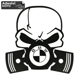 Adesivo Teschio con Maschera Antigas Bmw Serbatoio-Parafango-Casco-Tuning