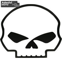Adesivo Teschio Harley Davidson Parabrezza-Serbatoio-Parafango-Casco