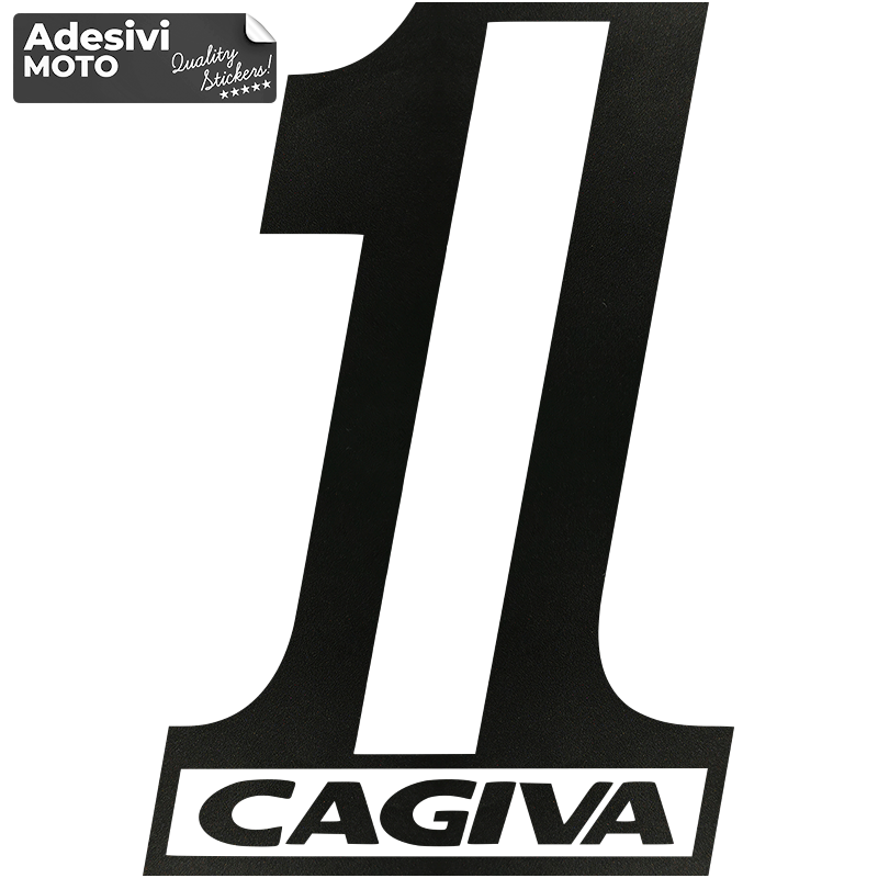 Adesivo 1 "Cagiva" Serbatoio-Parafango-Casco-Codino-Fiancate