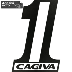 Adesivo 1 "Cagiva" Serbatoio-Parafango-Casco-Codino-Fiancate