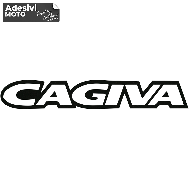Adesivo "Cagiva" Tipo 2 Serbatoio-Parafango-Casco-Codino-Fiancate