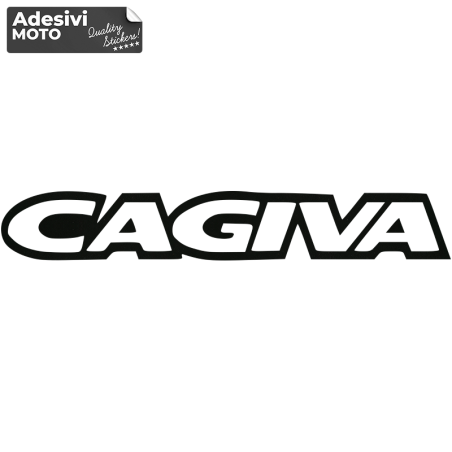 Adesivo "Cagiva" Tipo 2 Serbatoio-Parafango-Casco-Codino-Fiancate