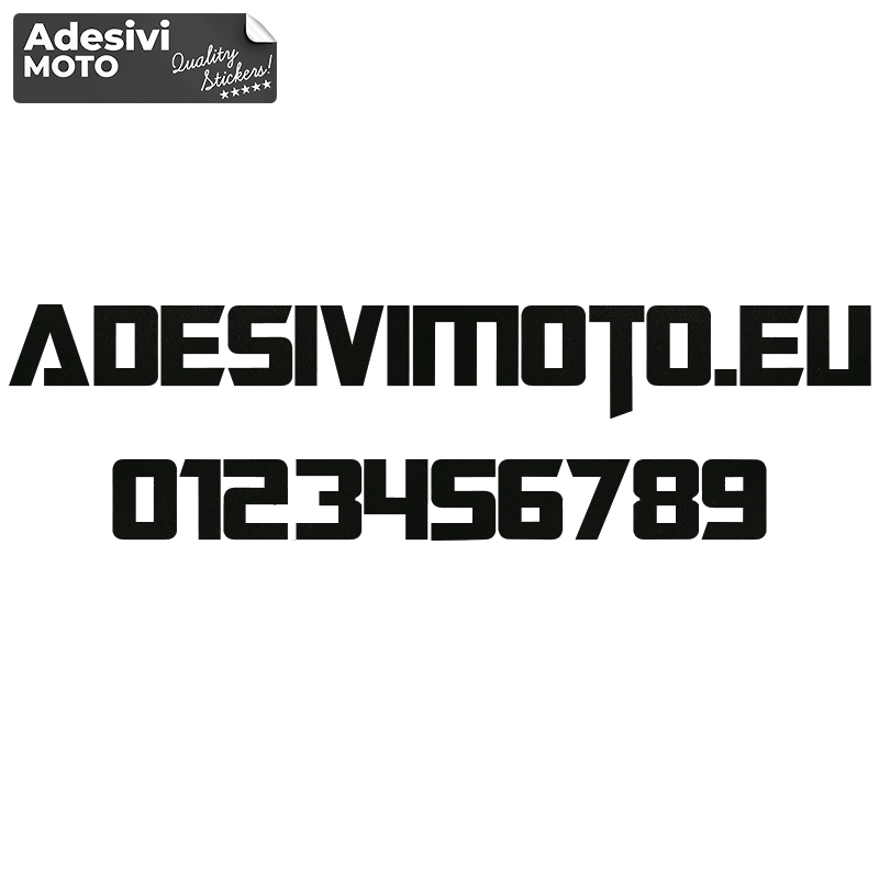 Adesivo Testo stile Transformers (simile) per Moto-Casco-Serbatoio