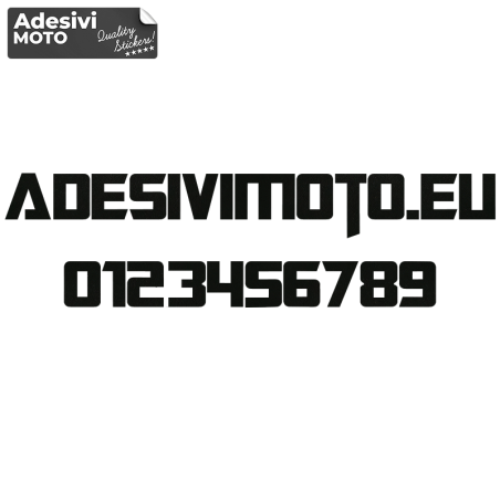 Adesivo Testo stile Transformers (simile) per Moto-Casco-Serbatoio