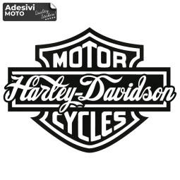 Autocollant "Harley Davidson Motor Cycles" Stylisé Réservoir-Aile-Casque