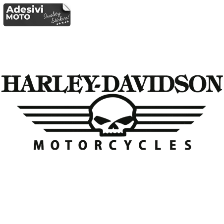 "Harley Davidson Motorcycles" Skull Type 3 Sticker Fuel Tank-Fender-Helmet