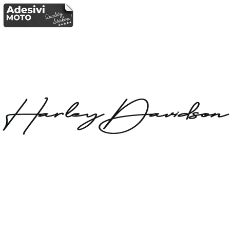 Adesivo Firma "Harley Davidson" Serbatoio-Parafango-Casco-Cupolino