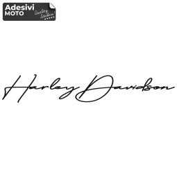 Adesivo Firma "Harley Davidson" Serbatoio-Parafango-Casco-Cupolino