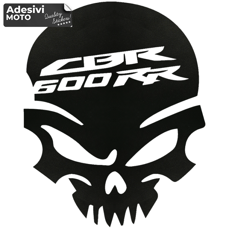 Adesivo Teschio "CBR 600 RR" Serbatoio-Fiancate-Vasca-Codone-Casco