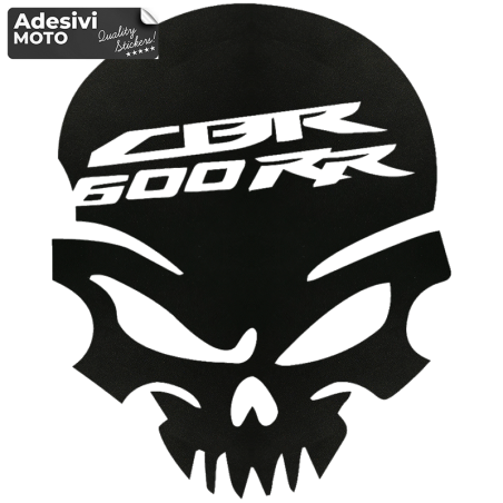 Autocollant Crâne "CBR 600 RR" Réservoir-Côtés-Carénage Inférieur-Queue-Casque