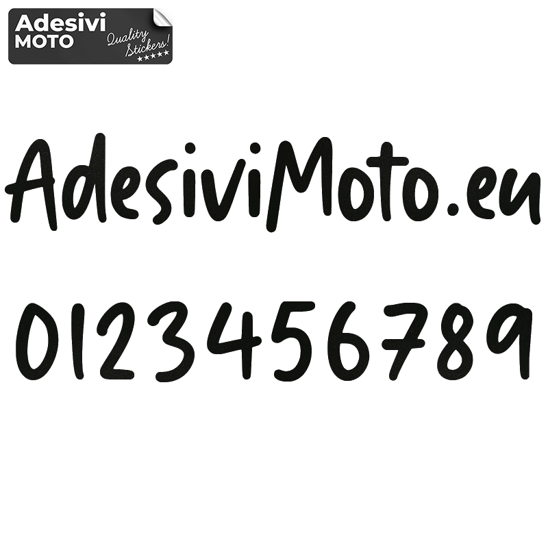 Adesivo Testo 1 Personalizzato per Casco-Serbatoio-Motorino-Tuning-Auto