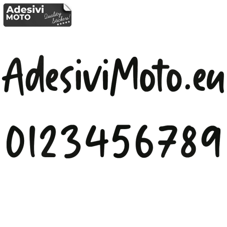 Adesivo Testo 1 Personalizzato per Casco-Serbatoio-Motorino-Tuning-Auto