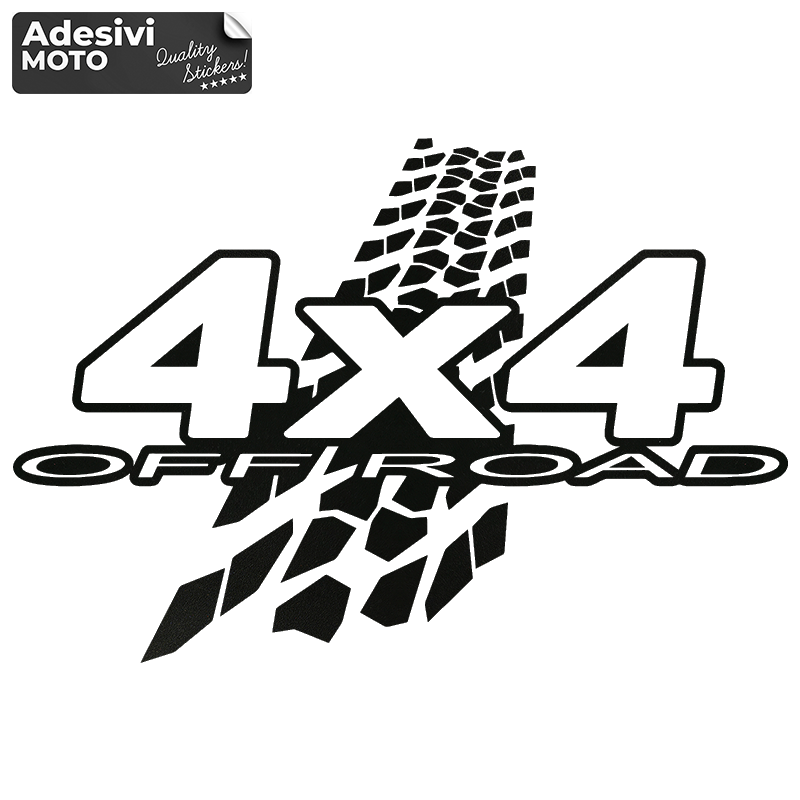 Adesivo "4X4 Off Road" Cofano-Sportelli-Fiancate-Tuning-Auto