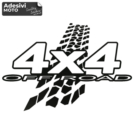 Adesivo "4X4 Off Road" Cofano-Sportelli-Fiancate-Tuning-Auto