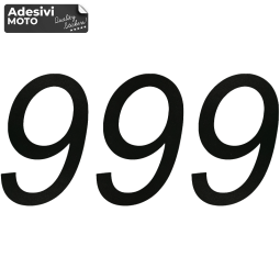 "999" Sticker Fuel Tank-Sides-Tip-Tail-Helmet