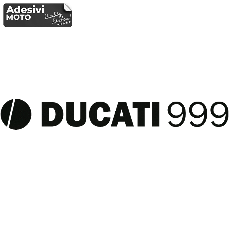 Adesivo Logo + "Ducati 999" Serbatoio-Fiancate-Vasca-Codone-Casco