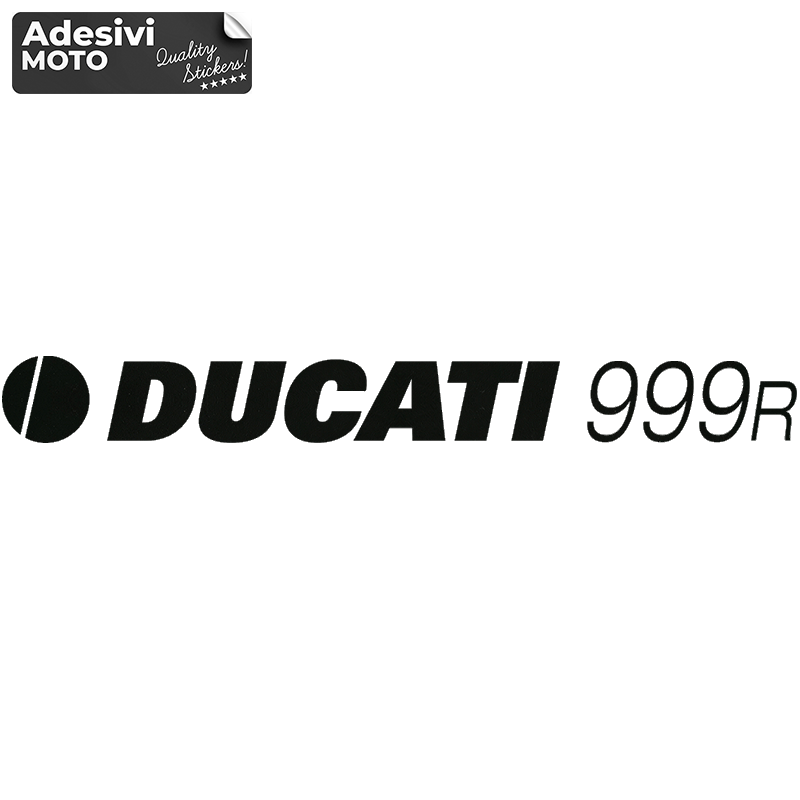 Logo + "Ducati 999R" Sticker Fuel Tank-Sides-Tip-Tail-Helmet