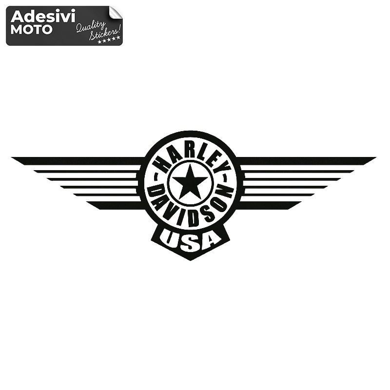 Adesivo "Harley Davidson USA" Serbatoio-Parafango-Casco