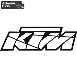 Adesivo "KTM" Tipo 4 Casco-Fiancate-Serbatoio-Codone-Parafango