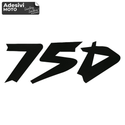 Adesivo "750" Honda Africa Twin Serbatoio-Valigie-Vasca-Codone-Casco