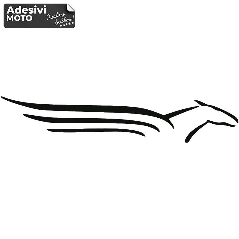 Autocollant Logo Pegaso Type 2 Casque-Côtés-Queue-Réservoir