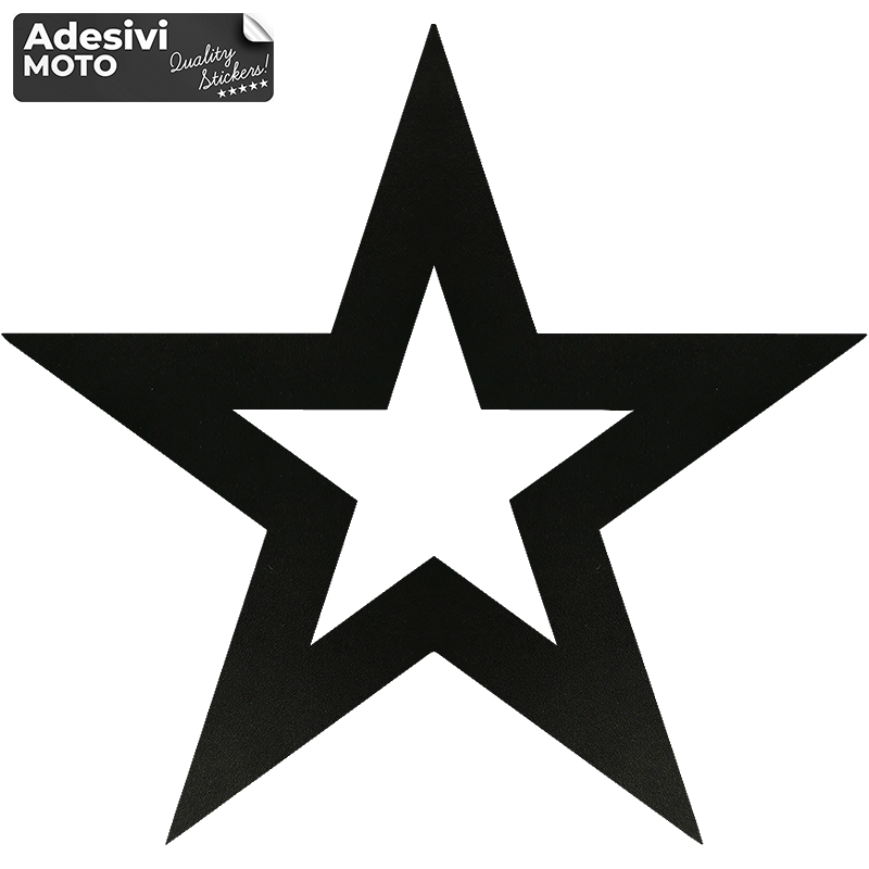 Adesivo Stella Spessa Serbatoio-Casco-Motorino-Tuning-Auto