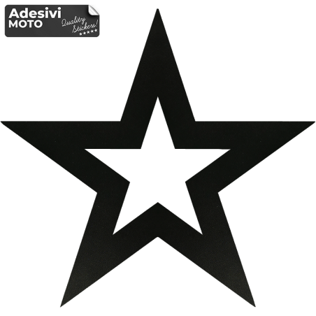 Adesivo Stella Spessa Serbatoio-Casco-Motorino-Tuning-Auto