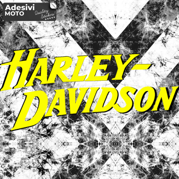 Adesivo "Harley Davidson" Tipo 4 Parafango-Serbatoio-Casco-Codone-Valigie