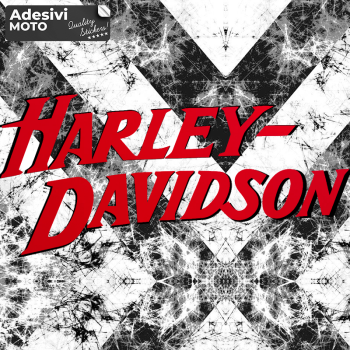 Adesivo "Harley Davidson" Tipo 4 Parafango-Serbatoio-Casco-Codone-Valigie