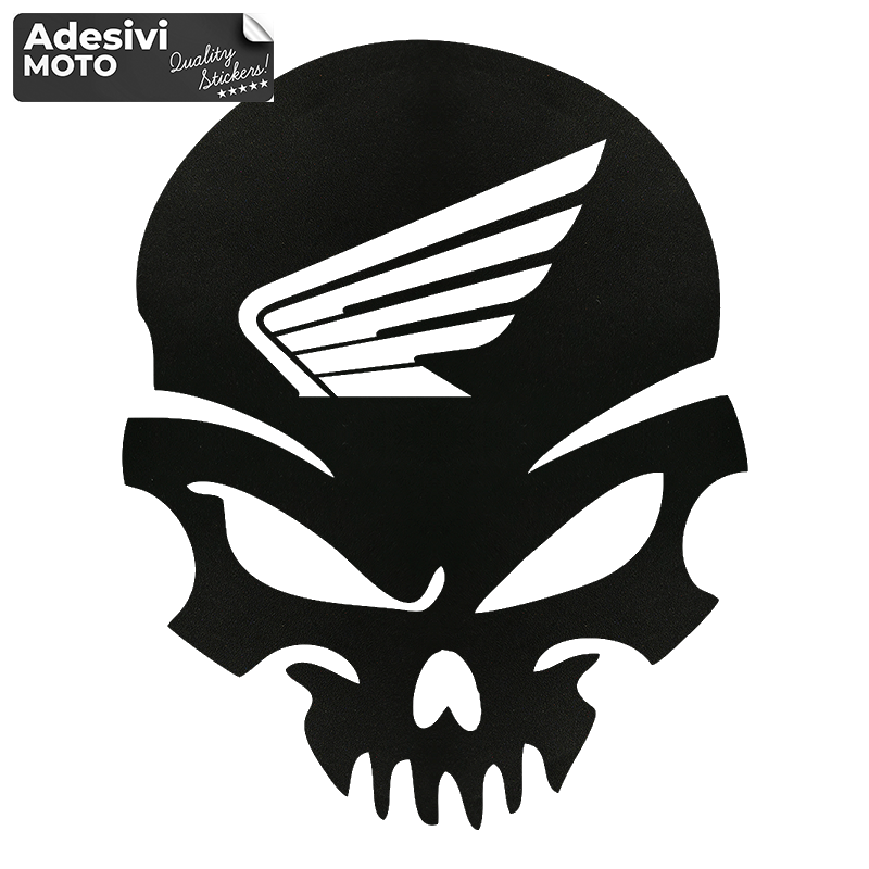 Adesivo Scheletro Honda Tipo 4 Casco-Parafango-Fiancate-Serbatoio-Codone