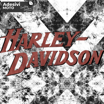 Adesivo "Harley Davidson" Tipo 4 Parafango-Serbatoio-Casco-Codone-Valigie