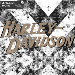Adesivo "Harley Davidson" Tipo 4 Parafango-Serbatoio-Casco-Codone-Valigie