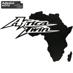 Adesivo "Africa Twin" + Nazione Africa Serbatoio-Valigie-Vasca-Codone-Casco