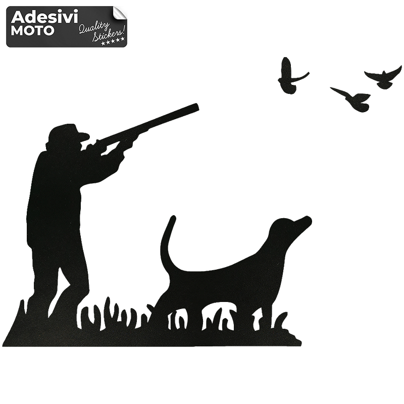 Autocollant Chasse Vanneaux avec Chien Capot-Compteurs-Côtés-Tout-terrain-Voiture